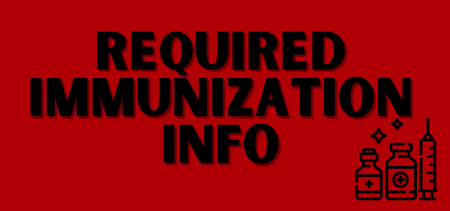 Required Immunization Info